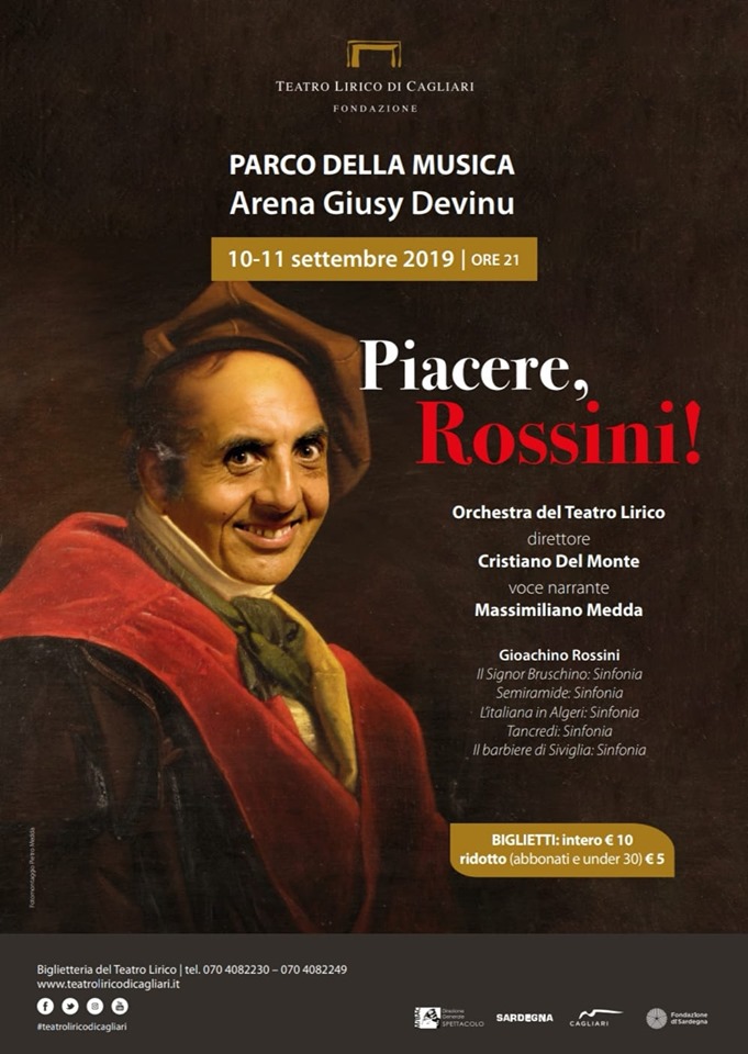 Piacere, Rossini   -   13 Settembre 2019 ore 21   -  Sagrato Cattedrale San Pantaleo