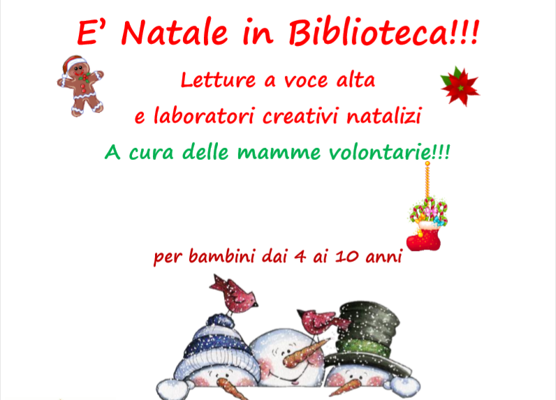 "Natale in Biblioteca" - Letture e laboratori Natalizi